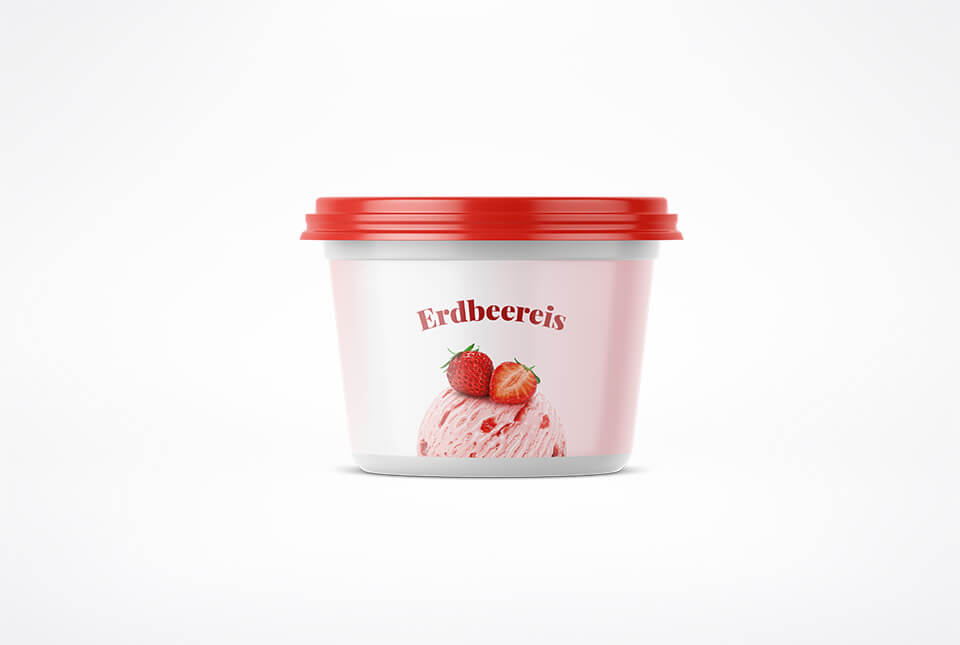 Etiketten für Eis