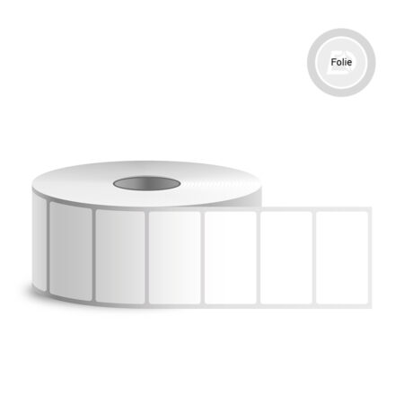 Selbstklebende Etiketten, 52x30, Folie (5000 Stk./Rolle)