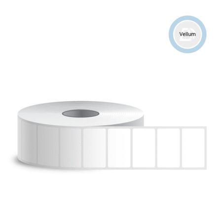 Selbstklebende Etiketten, 52x30, Folie (5000 Stk./Rolle)