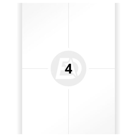 Selbstklebende Etiketten A4 Blatt, 105x148, Papier (100 Blatt/Packung)