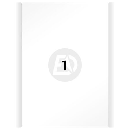 Selbstklebende Etiketten A4 Blatt, 210x297, Papier (100 Blatt/Packung)