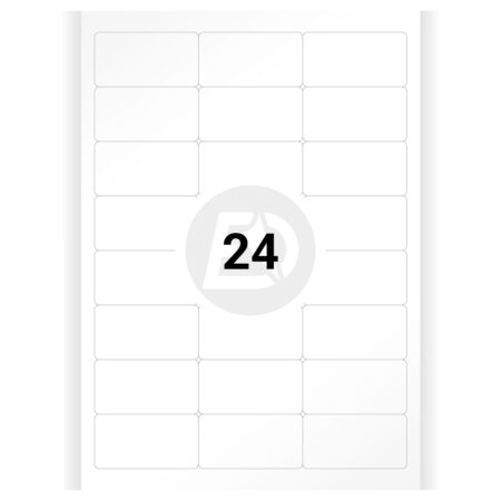 Selbstklebende Etiketten A4 Blätter, 64.5x33.8, Papier (100 Blatt/Packung)