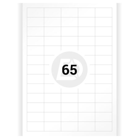 Selbstklebende Etiketten A4-Blätter, 38x21,2, Papier (100 Blatt/Packung)