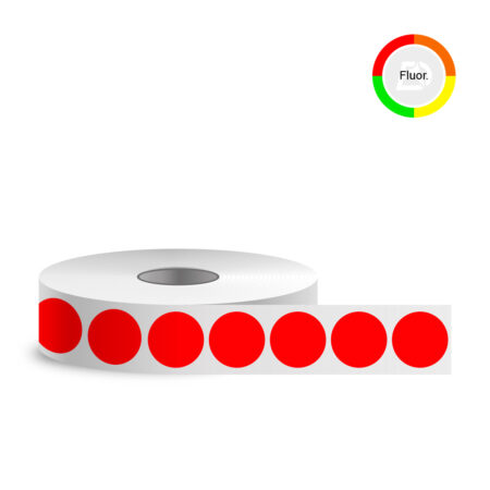 Selbstklebende Etiketten, 34x34, Fluorpapier (5000 Stk./Rolle) Selbstklebende Etiketten, 34x34, Fluorpapier (5000 Stk./Rolle)