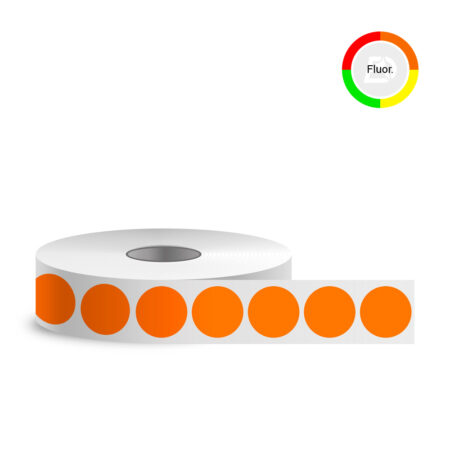 Selbstklebende Etiketten, 34x34, Fluorpapier (5000 Stk./Rolle) Selbstklebende Etiketten, 34x34, Fluorpapier (5000 Stk./Rolle)